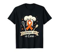 Cooking for a Cure Childhood Cancer Awareness Chef Ribbon T-Shirt