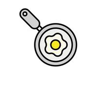 Cooking Fried Egg In A Pan Men's T-Shirt - M