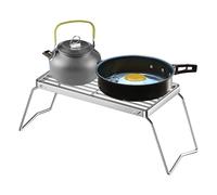 Cooking Grate - Foldable Stainless Steel Cooking Grate, Portable Cooking Grate for Steak, Chicken and Vegetables Outdoors, Lightweight Campfire Accessories for Picnics in the Garden, Backpacking