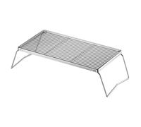 Cooking grate for fire bowl, folding stainless steel cooking grate | Camping grill grille for outdoor barbecue, at home, in the garden, backyard, tailgating and outdoor activities