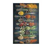 Cooking Herbs Spices Hand Bath Towels Kitchenware Utensils Spoon Hand Dish Towel Set 4 Pack Bath Towel Dishcloths Tea Bar Towels 18 x 28 in Cleaning Cloths Soft Absorbent Fast Drying for Bathroom