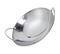 Cooking Hot Pot with Double Handles Portable Metal Pot | Polished Silver Finish, Heat Insulation and Open Flame Use, Easy Cleanup for Camp Cooking and Family Meals