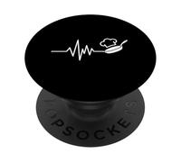 Cooking Is My Heartbeat Chef Passion PopSockets Adhesive PopGrip