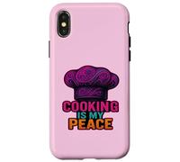 Cooking Is My Peace Chef Culinary Food Lover Kitchen Zen Case for iPhone X/XS