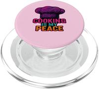 Cooking Is My Peace Chef Culinary Food Lover Kitchen Zen PopSockets PopGrip for MagSafe