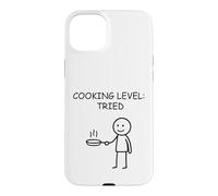 Cooking Level Tried Funny Kitchen Humor Case for iPhone 15 Plus