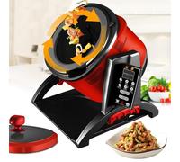 Cooking Machine, 2200W Fully Automatic Smart Food Processor with 360° Rotation, 0-150° Tilt Angle, Touch Panel, 6 Cooking Functions, 65-200℃ Adjustment, Easy to Clean