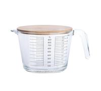 Cooking Measuring Cups, Baking Glass Cup with Measuring Scale, Microwave Safe Container Kitchen Tools for Liquid Egg Cooking Home Restaurant Camping Apartment Meal Prepping