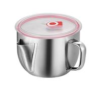 Cooking Oil Separator - Metal Grease Separator for Cooking | Oil Grease Separator Tray | Oil Grease Container for Kitchen | Noodle Bowl Fat Cup for Cooking Turkey Meat Beef Chicken