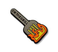 COOKING - On the Grill Fire Spatula - BBQ - Charms For Crocs/Shoes - PVC - 3D