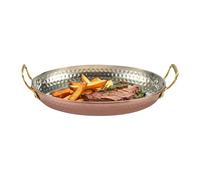 Cooking Pan - Saucepan Pot | Stainless Steel Paela Skillet | Double-Handle Kitchen Cookware for Beginners Outdoor Camping Lobster Feasts Festive Celebrations Family Dinners Restaurant Service