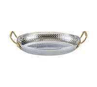 Cooking Pan - Twin Handle Ficot, Wide Paella Cooker | Heavy Duty Steel Berth For Lobster Picnic Home Kitchen Use Cepian Outdoor Cooking Station