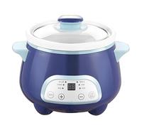 Cooking Pot, Digital Slow Cooker Electric Sear and Stew Pot with Delayed Start Timer, 1.2L Removable Ceramic Inner Pot Multi-Cookers for 1-2 People Family Cooking Dinner, 140W