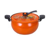 Cooking Pot - Large Deep Saucepan with Glass Lid, Induction Compatible Cookware for Gas Electric Ceramic Stoves, Heavy Bottom Pot for Soup Pasta and Stew, 9.25 x 9.25 x 7.28 inches
