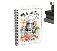 Cooking Recipes Notebook | Blank Journal with Spiral Bound for Meals - Aesthetic Notebook for Recipes - for Baking, Cooking, Home, Kitchen, Apartment, College Dorm and Restaurant