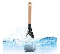 Cooking Spoon, Cooking Spoon, Multipurpose Scraper, Silicone Serving Spoon | Non Stick Cooking Spoon, Heat Resistant Spatula with Wooden Handle for Cooking, Baking and Cooking