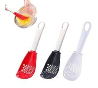 Cooking Spoon Set - 26g Multifunctional Kitchen Spatula, Garlic Ginger Grater | Potato Masher Colander, Egg Beater Whisk | Slotted Skimmer Grinding Tool, Home Restaurant Utensil Pack