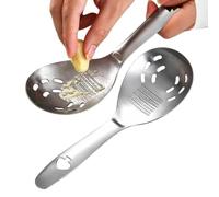 Cooking Spoon with Potato Masher Stainless Steel Kitchen Grater