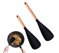 Cooking Spoons Nonstick Cookware - 2X Soft Rice Paddle Cooking Spoon, Serving Spatula Heat-Resistant Kitchen Utensils Gadgets for Mixing Stirring Serving Food Safely, Perfect for Home Meal