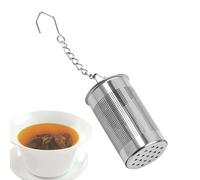 Cooking Tea Infuser - Stainless Steel Steeper, Handy Chain Hook Strainer | Beginner Adult Kitchen Tool for Brewing Loose Leaf Tea Spices Cafe Bar
