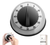 Cooking Timer: 60 Minute Mechanical Visual Countdown Reminder | Magnetic Kitchen Tool for Classroom, Home, Study, Reading, Restaurant, Baking, Doing Chores,