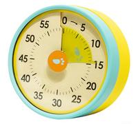 Cooking Timer, Visual Mechanical Kitchen Countdown Timer with Stand and Magnet, Baking Study Reminder Alarm Clock for Time Management(Blue Orange)