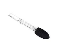 Cooking Tongs Silicone 1pc Mini Tongs with Silicone Tips 7 Inch Serving 7 Air Fryer Utensils (Black, One Size)