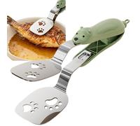 Cooking Tongs | Stainless Steel Steak Spatula | Kitchen Tongs for Cooking,For Serving BBQ Barbecue Restaurant Food Camping Salad Bread Food Meat Bacon Tongs