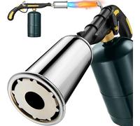 Cooking Torch Kitchen Blow Torch Flamethrower, Grill Gun Propane Torch Flame Thrower Gun with High Output, Adjustable Flame, Food Sous Vide Culinary Torch for Searing Steaks Lighting Campfires(Yellow)