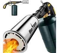 Cooking Torch Kitchen Blow Torch - Grill Gun Propane Torch with Upgraded Ignition System, Adjustable Flame, Culinary Torch, Sous Vide torch for Chefs Searing Meat, Steaks, Lighting Campfires, BBQ etc
