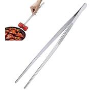Cooking tweezers, kitchen tweezers, barbecue tweezers, 30 cm, multi-purpose kitchen tools, suitable for grilling, steak, a useful kitchen aid for all hobby chefs and cooking professionals