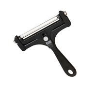 Cooking Utensils Set Cheese Slicers For Block Cheese Stainless Steel Adjustable Thickness Butter Cutter Manual Grater Kitchen Gadget For Soft Semi Hard Block (Black, 14. 6cmX11. 8cm)