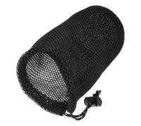 Cooking Utensils Storage Bag, round Bottom Mesh Carry Pouch for Pots | Black Sandwich Netting, Drawstring Closure, Portable Organiser for Camp Stove Canisters, Beach Picnics and Bbqs