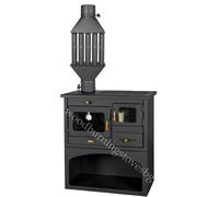 Cooking Wood Burning Stove Oven Left Flue Exit Prity 1P34 10,1kw/ Heat Exchanger