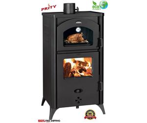 Cooking Wood Burning Stove With Oven Cooker Prity FGR D 14,5KW. Eco Planet