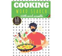 Cooking Word Search: Food Word Search | Challenging Puzzle book For Adults, Kids, Seniors | 60 puzzles with word scramble | Find more than 400 words ... Kitchen, Recipes, Pastry | Gift for Chef.