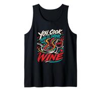 Cooking You Cook and I'll Drink Wine Funny Chef Tank Top