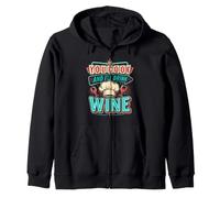 Cooking YOU COOK AND I'LL DRINK WINE Funny Chef Zip Hoodie