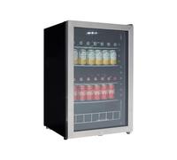 Cookology 115L Under Counter Drinks Fridge - 54cm Glass Door - Adjustable Wire Shelves - Thermostat Control - Quiet Operation - Silver