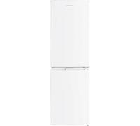 Cookology 142L Freestanding 50/50 Fridge Freezer, Adjustable Temperature Control and Legs, Reversible Doors, Efficient LED Light, 4 Star Freezer Rating - White