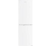 Cookology 142L Freestanding 50/50 Fridge Freezer, Adjustable Temperature Control and Legs, Reversible Doors, Efficient LED Light, 4 Star Freezer Rating - White