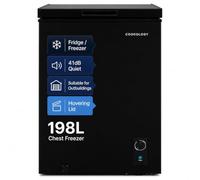 Cookology 198L Freestanding Chest Freezer - Adjustable Feet - Black