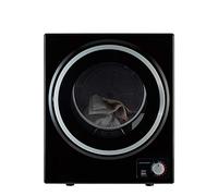 Cookology 2.5kg Mini Vented Tumble Dryer - Tabletop Design - Black