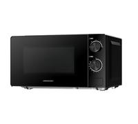 Cookology 20L Freestanding Microwave - 700W Power - 24.5cm Turntable - 5 Power Modes & Easy-to-Use Dial Timer - Quick Defrost Setting - Black