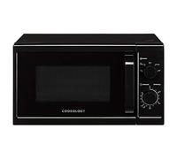Cookology 20L Freestanding Microwave - 800W with 25cm Turntable - Black | 5 Cooking Power Levels - Quick Defrost Setting and Dial Timer