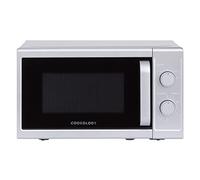 Cookology 20L Freestanding Microwave - 800W with 25cm Turntable - Silver | 5 Cooking Power Levels - Quick Defrost Setting and Dial Timer