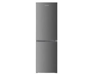 Cookology 247L Freestanding 50/50 Fridge Freezer - Frost Free - Adjustable Temperature Control & Legs - Reversible Doors - 4 Star Freezer Rating - Inox