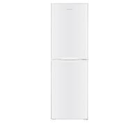Cookology 248L 50/50 Freestanding Fridge Freezer 4 Star 138L 110L - White - Reversible Doors - LED Light - 40dB Quiet - 55cm