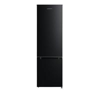 Cookology 262L Freestanding Fridge Freezer, Adjustable Temperature Control, Shelves and Legs, Reversible Doors, Efficient LED Light, 4 Star Freezer Rating - Black