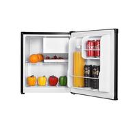 Cookology 42L Mini Fridge with Lock and Chiller Box, Reversible Door, Adjustable Temperature Control, Small Countertop Design - Black